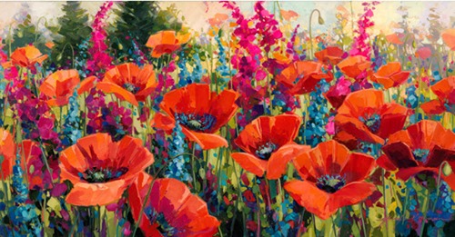 Poppy Lupine Fireweed by Jennifer Bowman