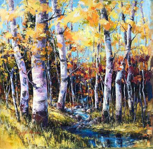 River Birches by Jennifer Bowman