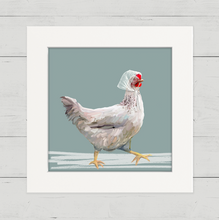 Load image into Gallery viewer, Cathy Walters Art - Rainy Day Hen Happy Square