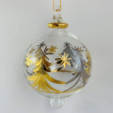 Load image into Gallery viewer, Dandarah (Ships from USA) - Blown Glass Ornament - Christmas Silver &amp; Gold