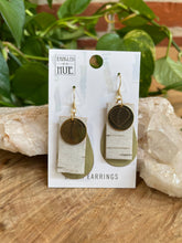 Load image into Gallery viewer, Handmade Birch Bark Earrings: Silver earhooks