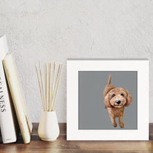 Load image into Gallery viewer, Cathy Walters Art - 100 Days of Dogs - 20 Happy Square