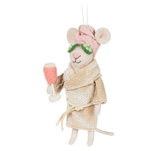 Abbott - Spa Mouse with Cucumbers Ornament-5.5