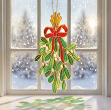 Load image into Gallery viewer, FreshCut Paper LLC - Festive Mistletoe Suncatcher