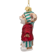 Load image into Gallery viewer, Kurt S. Adler, Inc. - Noble Gems, Glass Sleepy Mouse Ornament
