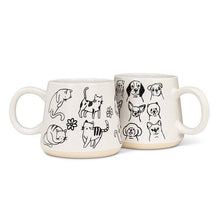 Load image into Gallery viewer, Abbott - Oversized Mug with Cats-4"H(17oz)