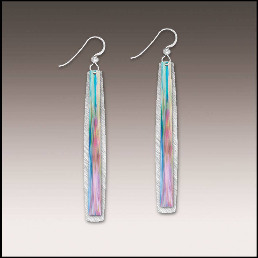 Illustrated Light & DC Designs - Carnation Abstract Icicle Multilayer Handmade Earrings