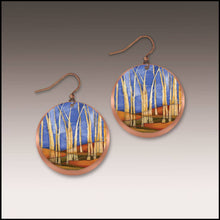 Load image into Gallery viewer, Illustrated Light &amp; DC Designs - Bare Grove Copper Halo Multilayer Disc Earrings