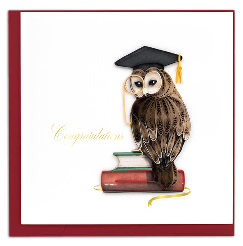 Quilling Card - Graduation Owl