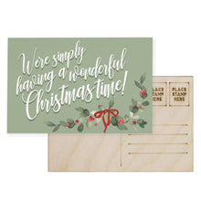 Load image into Gallery viewer, Sincere Surroundings - Wonderful Christmas Time - Wooden Postcards