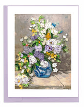 Load image into Gallery viewer, Quilling Card - Artist Series - Quilled Spring Bouquet, Renoir Greeting Card
