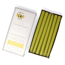 Load image into Gallery viewer, 10" Hand Dipped Unscented Taper Candles - Stark White