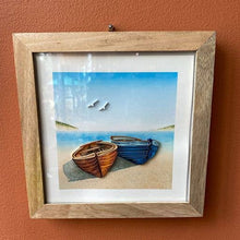 Load image into Gallery viewer, Matr Boomie Fair Trade - Bimala 6x6 Wood Quilling Card Frame - Handmade Fair Trade