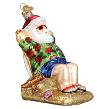 Load image into Gallery viewer, Old World Christmas - Sunning Santa Ornament