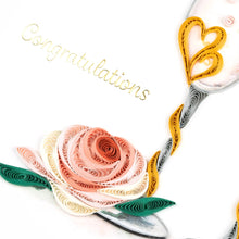 Load image into Gallery viewer, Quilling Card - Wedding Toasting Flutes