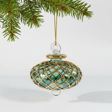 Load image into Gallery viewer, Dandarah (Ships from USA) - Blown Glass Small Ornament - Diamond Toupie: Purple