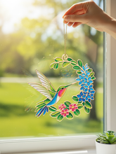 Load image into Gallery viewer, FreshCut Hummingbird Suncatcher