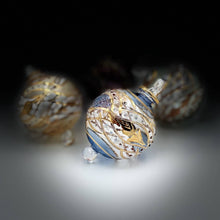 Load image into Gallery viewer, Dandarah (Ships from USA) - Blown Glass Small Ornament - Garland: Light Blue No Line