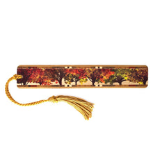 Load image into Gallery viewer, Mitercraft - Fall Lineup Autumn Trees Handmade Wooden Bookmark