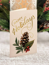Load image into Gallery viewer, FreshCut Paper LLC - Holiday Candle with Lights (6 Pop-up Greeting Cards)