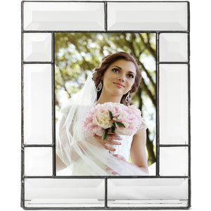 J Devlin Glass Art - Beveled Glass Picture Frame Pic 112 Series: 5x7 Vertical
