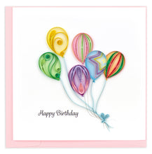 Load image into Gallery viewer, Quilling Card - Colorful Balloon Bunch
