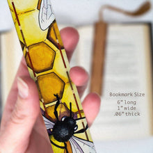 Load image into Gallery viewer, Mitercraft - Honeybees Handmade Wooden Bookmark