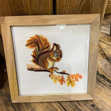 Load image into Gallery viewer, Matr Boomie Fair Trade - Bimala 6x6 Wood Quilling Card Frame - Handmade Fair Trade