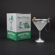 Load image into Gallery viewer, Love &amp; Victory - Martini Cocktail Holiday Ornament Christmas Decor