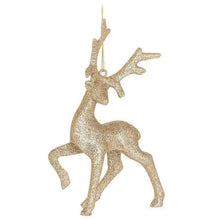 Load image into Gallery viewer, Abbott - Glitter Standing Reindeer Ornament