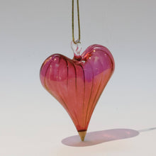 Load image into Gallery viewer, Dandarah (Ships from USA) - Blown Glass Ornament - Heart: Red