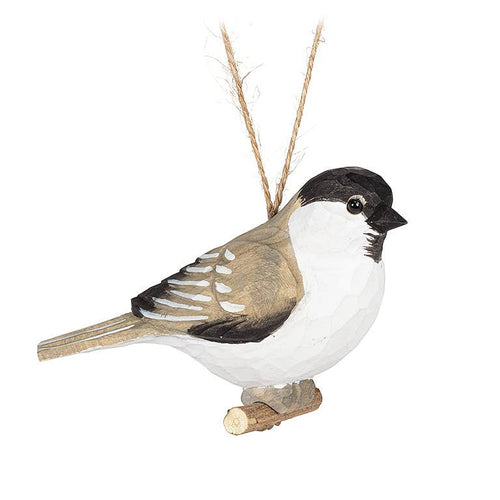Abbott - Chickadee Carved Ornament-4.5