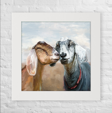 Load image into Gallery viewer, Cathy Walters Art - Goat Besties Happy Square™