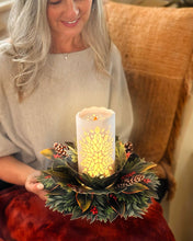 Load image into Gallery viewer, FreshCut Paper LLC - Holiday Candle with Lights (6 Pop-up Greeting Cards)
