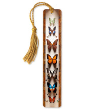 Load image into Gallery viewer, Mitercraft - Butterflies (Double-Sided) Wooden Bookmark
