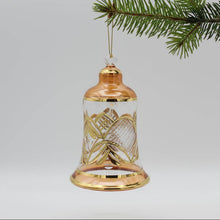 Load image into Gallery viewer, Dandarah (Ships from USA) - Blown Glass Ornament - Engraved Bell: Pink