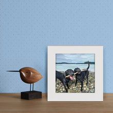 Load image into Gallery viewer, Cathy Walters Art - Let's Share a Stick Happy Square