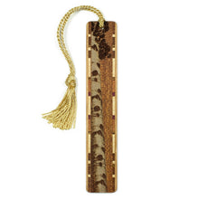 Load image into Gallery viewer, Mitercraft - Aspen Tree on Sapele Engraved Wooden Bookmark