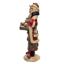 Load image into Gallery viewer, Kurt S. Adler, Inc. - 9" Snow Town Santa With Gift &amp; Snowman Table Piece