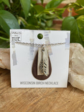 Load image into Gallery viewer, Tangled Up In Hue - Handmade Birch Bark Necklaces: Gold chain