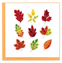 Load image into Gallery viewer, Quilling Card - Quilled Fall Foliage Leaves Greeting Card