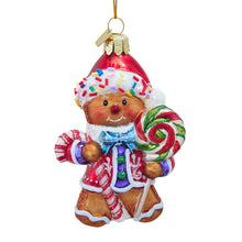 Load image into Gallery viewer, Kurt S. Adler, Inc. - Noble Gems, Glass Candy Gingerbread Man Ornament