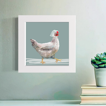 Load image into Gallery viewer, Cathy Walters Art - Rainy Day Hen Happy Square