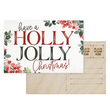 Load image into Gallery viewer, Sincere Surroundings - Holly Jolly Christmas - Wooden Postcards