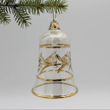 Load image into Gallery viewer, Dandarah (Ships from USA) - Blown Glass Ornament - Engraved Bell: Pink