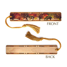 Load image into Gallery viewer, Mitercraft - Fall Lineup Autumn Trees Handmade Wooden Bookmark