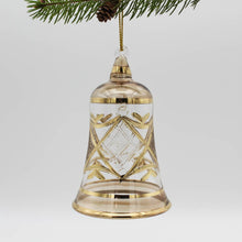 Load image into Gallery viewer, Dandarah (Ships from USA) - Blown Glass Ornament - Engraved Bell: Cinnamon