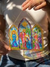 Load image into Gallery viewer, FreshCut Paper LLC - Starlit Nativity Suncatcher