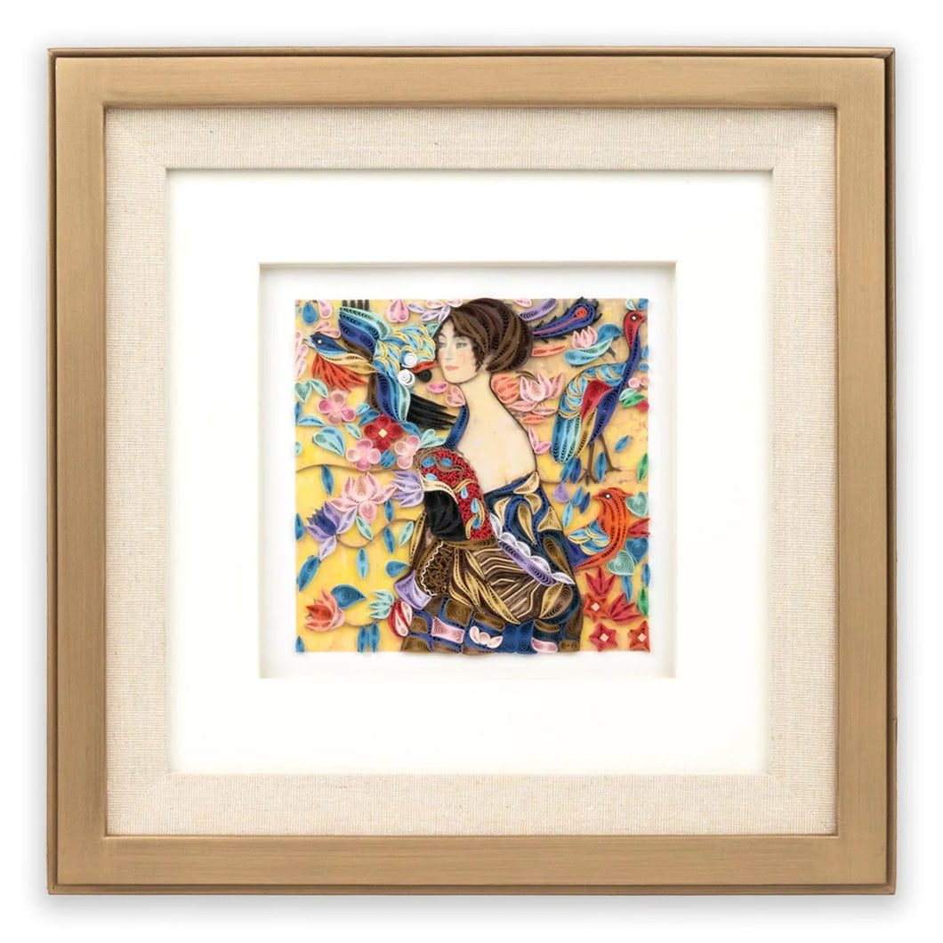 Quilling Card - Gold Sq Artist Series Frame