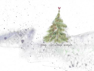 Credo Designs LTD - Keep Christmas Simple Christmas Card (Set of 10)